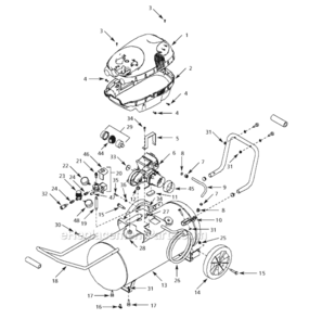 Page A Diagram and Parts List for WL651101  Campbell Hausfeld Compressor